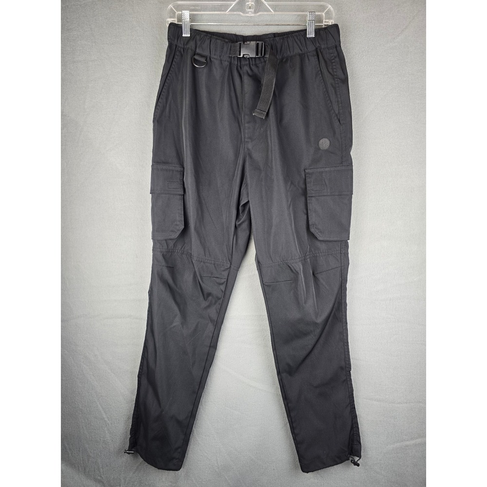 Ninth Hall Cargo Pants Mens S Black Belted Utility Streetwear Gorpcore